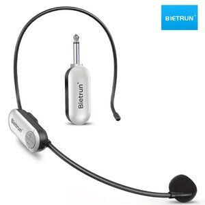 Wireless Microphone Headset With 1/4''Plug, 165ft Range, Wireless Headset Mic